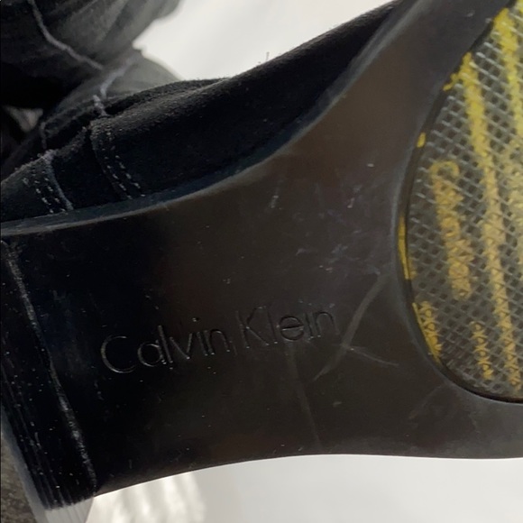 Calvin Klein  suede knee high boots size 6M - Picture 5 of 9
